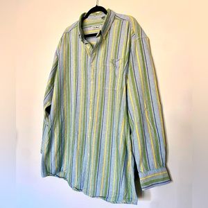 🌟HOST PICK🌟 EUC L.L. Bean Striped Button Down Shirt Size X-Large Tall